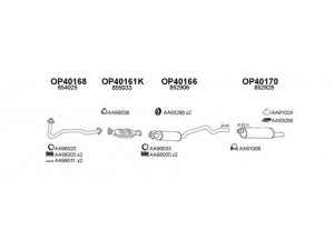 VENEPORTE 400013 išmetimo sistema 
 Išmetimo sistema -> Išmetimo sistema, visa