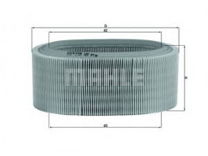 KNECHT LX 331 oro filtras 
 Filtrai -> Oro filtras
7701034873