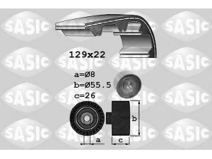 SASIC 1756033 paskirstymo diržo komplektas 
 Techninės priežiūros dalys -> Papildomas remontas
71754561, 71754561, 1590748+1535459