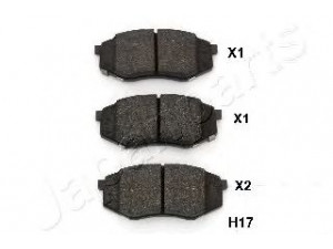 JAPANPARTS PA-H17AF stabdžių trinkelių rinkinys, diskinis stabdys 
 Techninės priežiūros dalys -> Papildomas remontas
58101 2SA30, 58101-1KA00