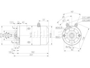 MAHLE ORIGINAL MM 195 elektrovariklis