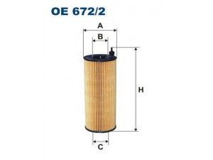 FILTRON OE672/2 alyvos filtras 
 Techninės priežiūros dalys -> Techninės priežiūros intervalai
11427805707, 11427807177, 156793