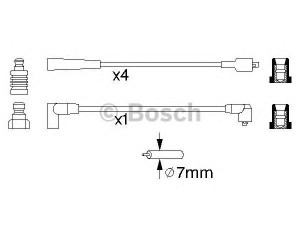 BOSCH 0 986 356 798 uždegimo laido komplektas 
 Kibirkšties / kaitinamasis uždegimas -> Uždegimo laidai/jungtys
77 00 749 521