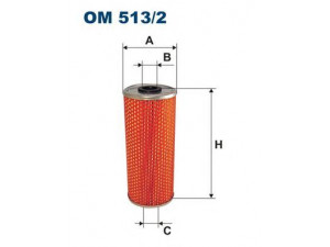 FILTRON OM513/2 alyvos filtras
L67224, 51055040094, 3661800709