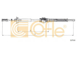 COFLE 1173.8 akceleratoriaus trosas 
 Dviratė transporto priemonės -> Kabeliai ir tachometro velenaai -> Akceleratoriaus trosas
1315770080
