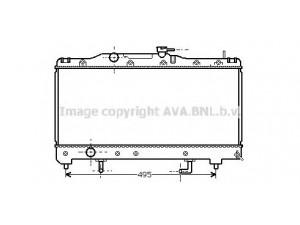 AVA QUALITY COOLING TOA2204 radiatorius, variklio aušinimas 
 Aušinimo sistema -> Radiatorius/alyvos aušintuvas -> Radiatorius/dalys
1640011580, 1640011581, 1640015590