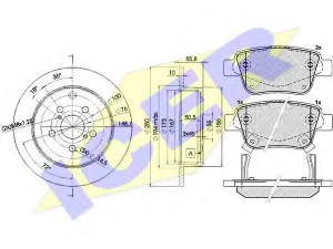 ICER 31688-0503 stabdžių rinkinys, diskiniai stabdžiai 
 Stabdžių sistema -> Diskinis stabdys -> Stabdžių remonto rinkinys