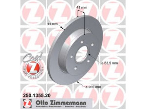 ZIMMERMANN 250.1355.20 stabdžių diskas 
 Dviratė transporto priemonės -> Stabdžių sistema -> Stabdžių diskai / priedai
1 223 540, 1 223 543, 1 253 728