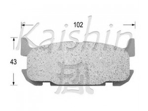 KAISHIN D3117 stabdžių trinkelių rinkinys, diskinis stabdys 
 Techninės priežiūros dalys -> Papildomas remontas
NCY32643ZA