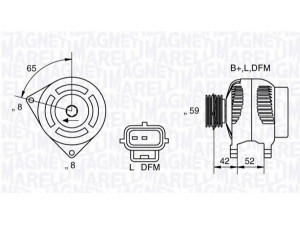 MAGNETI MARELLI 063341758010 kintamosios srovės generatorius 
 Elektros įranga -> Kint. sr. generatorius/dalys -> Kintamosios srovės generatorius
1128296, YS6110300CA, YS6110300CC