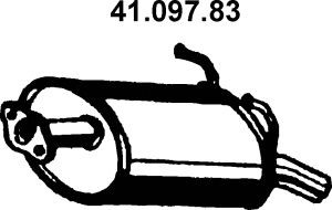 EBERSPÄCHER 41.097.83 galinis duslintuvas 
 Išmetimo sistema -> Duslintuvas
18030-S10-A00