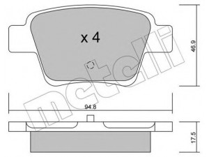 METELLI 22-0639-0 stabdžių trinkelių rinkinys, diskinis stabdys 
 Techninės priežiūros dalys -> Papildomas remontas
4253.25, 4253.99, 4254.40, 4254.76