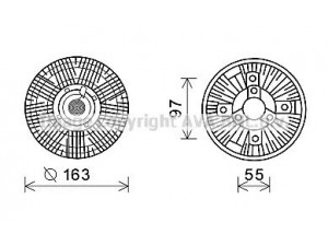 AVA QUALITY COOLING IVC109 sankaba, radiatoriaus ventiliatorius
500395009