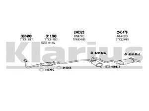 KLARIUS 720628E išmetimo sistema 
 Išmetimo sistema -> Išmetimo sistema, visa