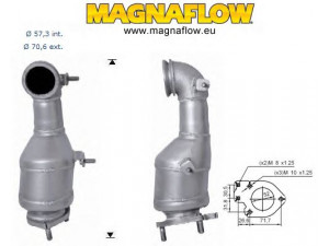 MAGNAFLOW 69601D katalizatoriaus keitiklis 
 Išmetimo sistema -> Katalizatoriaus keitiklis
96629315
