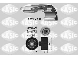 SASIC 1756039 paskirstymo diržo komplektas 
 Techninės priežiūros dalys -> Papildomas remontas
051198119, 051198119