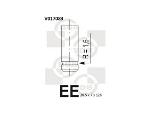 BGA V017083 išleidimo vožtuvas 
 Variklis -> Variklio uždegimo laiko reguliavimo kontrolė -> Vožtuvų eilė -> Vožtuvai/dalys
7574742, 7958073, 7598073