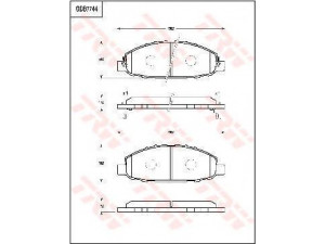 TRW GDB7744 stabdžių trinkelių rinkinys, diskinis stabdys 
 Techninės priežiūros dalys -> Papildomas remontas
41060VW085, AY040NS105, D10603XA0A