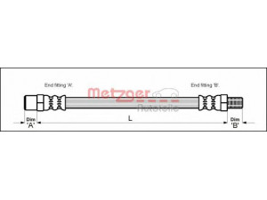 METZGER 4110573 stabdžių žarnelė 
 Stabdžių sistema -> Stabdžių žarnelės
438874, 000 428 2835, 000 428 8035