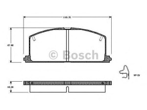 BOSCH 0 986 TB2 086 stabdžių trinkelių rinkinys, diskinis stabdys 
 Techninės priežiūros dalys -> Papildomas remontas
04465 10040, 04465 12010, 04465 12040