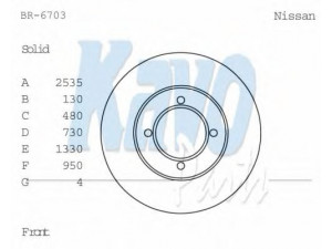 KAVO PARTS BR-6703 stabdžių diskas 
 Dviratė transporto priemonės -> Stabdžių sistema -> Stabdžių diskai / priedai
40206U7600, 40206U7601