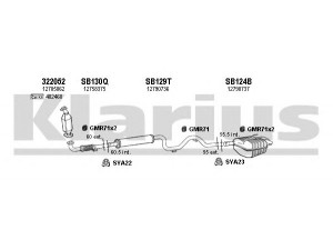 KLARIUS 750198U išmetimo sistema 
 Išmetimo sistema -> Išmetimo sistema, visa