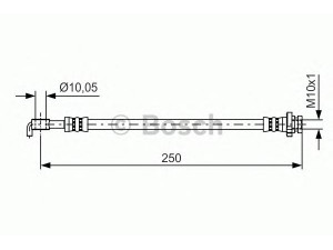 BOSCH 1 987 481 434 stabdžių žarnelė 
 Stabdžių sistema -> Stabdžių žarnelės
46210 JD620, 13245046, 13286610