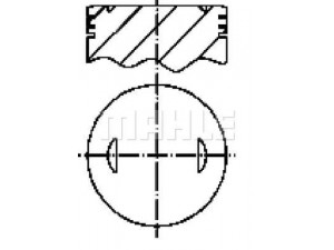 MAHLE ORIGINAL E52150 stūmoklis