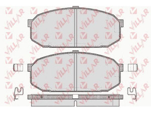VILLAR 626.0526 stabdžių trinkelių rinkinys, diskinis stabdys 
 Techninės priežiūros dalys -> Papildomas remontas
B0Y13323Z, B0Y13328Z, B6Y83323Z