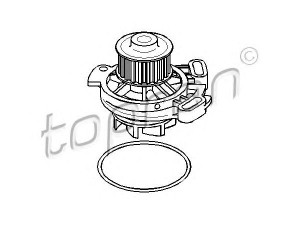 TOPRAN 101 520 vandens siurblys 
 Aušinimo sistema -> Vandens siurblys/tarpiklis -> Vandens siurblys
069 121 004, 069 121 005D, 069 121 004