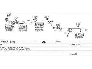 MTS C310088006983 išmetimo sistema