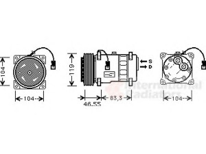 VAN WEZEL 0900K019 kompresorius, oro kondicionierius 
 Oro kondicionavimas -> Kompresorius/dalys
006453P9, 6453P9, 961467438