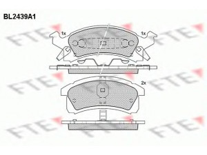 FTE BL2439A1 stabdžių trinkelių rinkinys, diskinis stabdys 
 Techninės priežiūros dalys -> Papildomas remontas
12370005, 12510005, 12370005, 12510005
