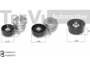 TREVI AUTOMOTIVE KA1171 V formos rumbuotas diržas, komplektas 
 Techninės priežiūros dalys -> Techninės priežiūros intervalai