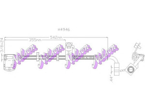Brovex-Nelson H4946 stabdžių žarnelė 
 Stabdžių sistema -> Stabdžių žarnelės
4509561, 4509564, 4509564