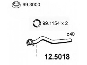 ASSO 12.5018 išleidimo kolektorius 
 Išmetimo sistema -> Išmetimo vamzdžiai
7721263, 7724506, 7732942