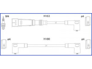 HITACHI 134707 uždegimo laido komplektas 
 Kibirkšties / kaitinamasis uždegimas -> Uždegimo laidai/jungtys