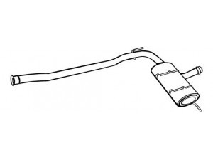 WALKER 18085 vidurinis duslintuvas 
 Išmetimo sistema -> Duslintuvas
7700819110