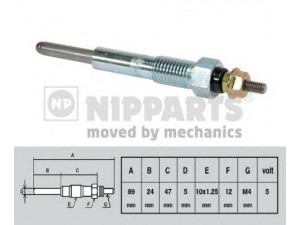 NIPPARTS J5719000 kaitinimo žvakė 
 Kibirkšties / kaitinamasis uždegimas -> Kaitinimo kaištis
8-94221-719-3, 8-94241-449-0, 8-94255-588-0