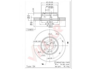 VILLAR 628.1451 stabdžių diskas 
 Dviratė transporto priemonės -> Stabdžių sistema -> Stabdžių diskai / priedai
34111162093, 34116757752
