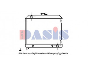 AKS DASIS 120120N radiatorius, variklio aušinimas 
 Aušinimo sistema -> Radiatorius/alyvos aušintuvas -> Radiatorius/dalys
1165011001, A1165011001