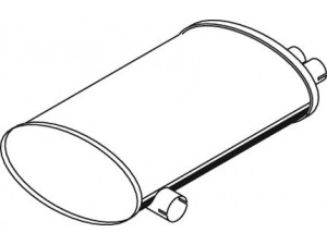 DINEX 69317 vidurinis / galinis duslintuvas 
 Išmetimo sistema -> Duslintuvas
139-34.10.000-06