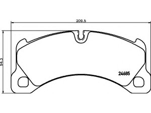 HELLA 8DB 355 015-131 stabdžių trinkelių rinkinys, diskinis stabdys 
 Techninės priežiūros dalys -> Papildomas remontas
7P5698151, 95835193930, 7P5698151