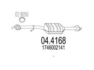 MTS 04.4168 katalizatoriaus keitiklis 
 Išmetimo sistema -> Katalizatoriaus keitiklis
1746002141