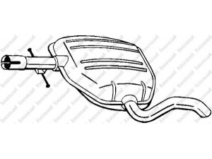 BOSAL 233-245 vidurinis duslintuvas 
 Išmetimo sistema -> Duslintuvas
1H9 253 409 D, 1H9 253 409 F