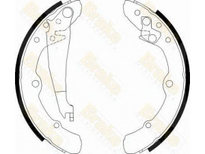 Brake ENGINEERING SH1113 stabdžių trinkelių komplektas 
 Techninės priežiūros dalys -> Papildomas remontas
431609525, 431609526, 431609527A