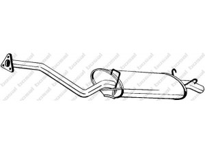 BOSAL 278-163 galinis duslintuvas 
 Išmetimo sistema -> Duslintuvas
18307-SA5-003, 18307-SA5-013, 18307-SA5-023