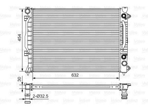 VALEO 734753 radiatorius, variklio aušinimas 
 Aušinimo sistema -> Radiatorius/alyvos aušintuvas -> Radiatorius/dalys
4B0121251A, 4B0121251AK, 4B0121251N