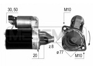 ERA 220537 starteris 
 Elektros įranga -> Starterio sistema -> Starteris
M000T32572ZE, M000T34871Z, M0T32571