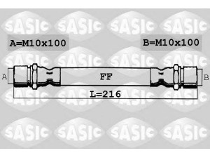 SASIC SBH0135 stabdžių žarnelė 
 Stabdžių sistema -> Stabdžių žarnelės
95599101, 5944002, 71736914, 7563852